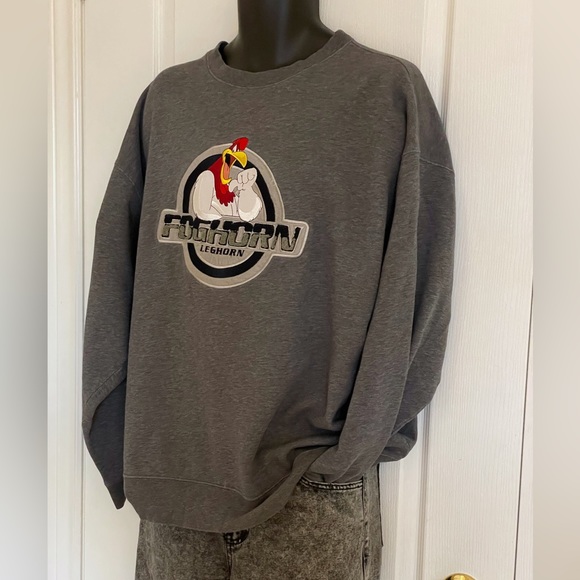 Vintage Warner Bros Foghorn Leghorn crewneck sweatshirt, size 3XL - Picture 2 of 16